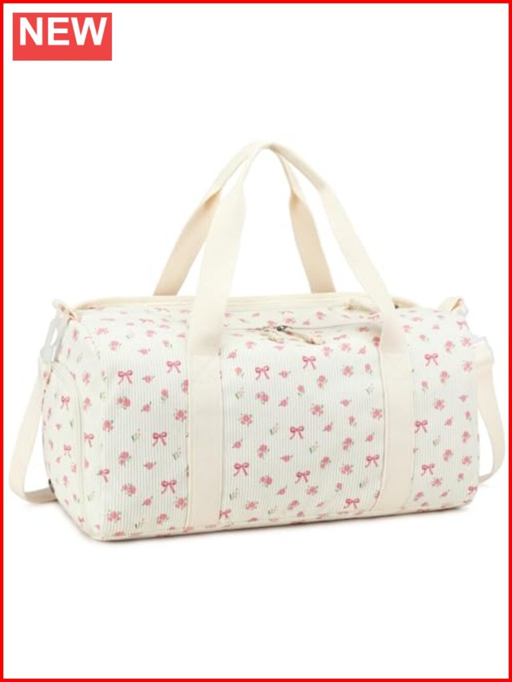 23L Water-Resistant Duffle Bag with Shoe Compartment and Wet Pocket